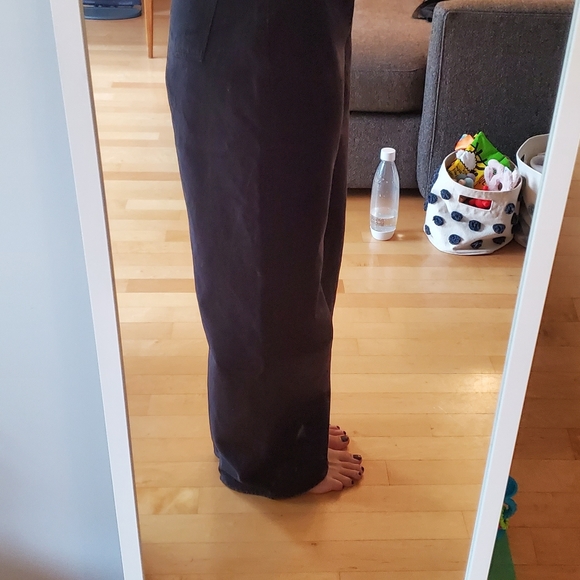 YMC Ultra Wide Leg, High Rise Black Jeans (Size L) - Picture 4 of 6